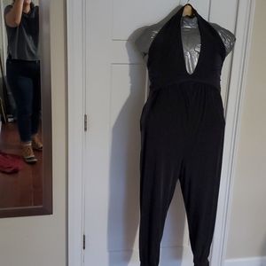Free people movement jumpsuit in dark grey